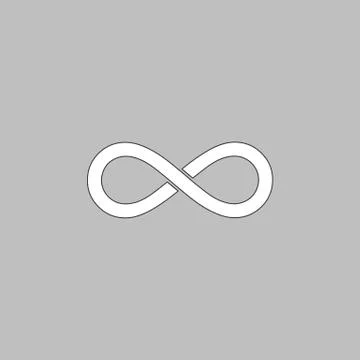 Infinity computer symbol Illustrazione stock