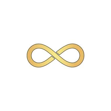 Infinity computer symbol Illustrazione stock