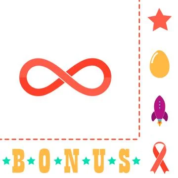 Infinity computer symbol 스톡 일러스트