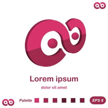 Infinity concept of logo Stock Illustration