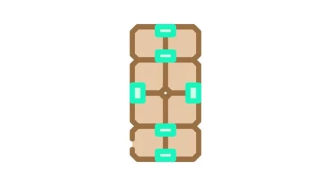 Infinity cube fidget toy color icon animation Stock Footage 327266375