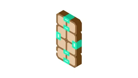 Infinity cube fidget toy isometric icon animation Stock Footage 327289290