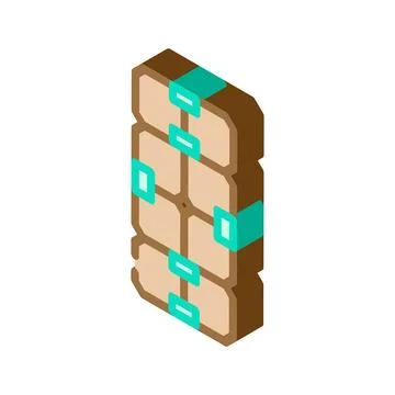 Infinity cube fidget toy isometric icon vector illustration Stock Illustration
