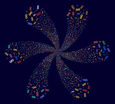 Infinity Curl Bang Stock Illustration