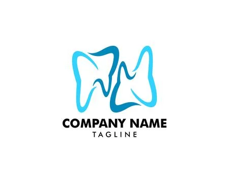 Infinity Dental Logo Template Design Stock Illustration