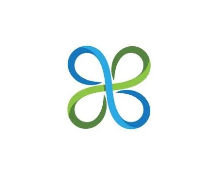 Infinity Design Infinity logo Illustrazione stock