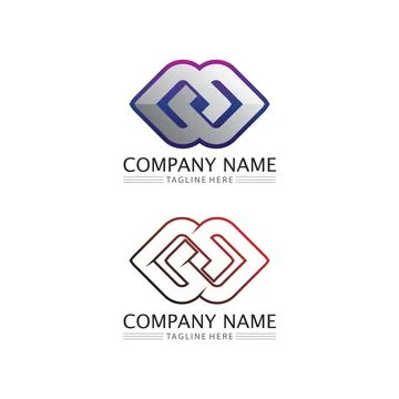 Infinity design logo and 8 icon, vector, sign, creative logo for business a.. Stock Illustration