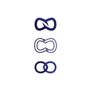 Infinity design logo and 8 icon, vector, sign, creative logo for business a.. 스톡 일러스트