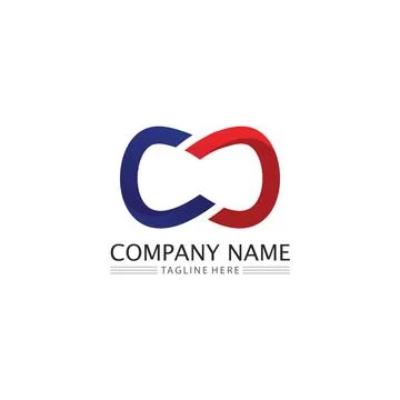Infinity design logo and 8 icon, vector, sign, creative logo for business a.. Stock Illustration