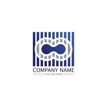 Infinity design logo and 8 icon, vector, sign, creative logo for business a.. イラスト素材