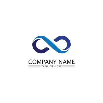 Infinity design logo and 8 icon, vector, sign, creative logo for business a.. 스톡 일러스트