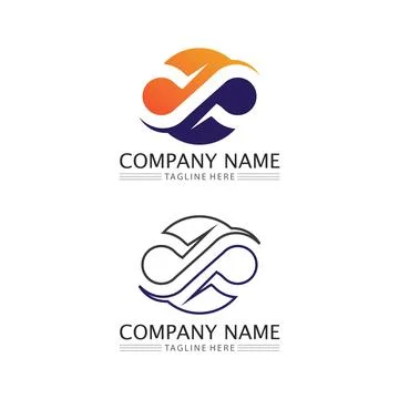 Infinity design logo and 8 icon, vector, sign, creative logo for business a.. 스톡 일러스트