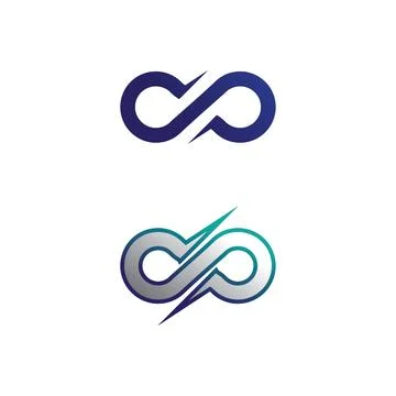 Infinity design logo and 8 icon, vector, sign, creative logo for business a.. 스톡 일러스트