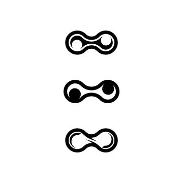 Infinity design logo and 8 icon, vector, sign, creative logo for business a.. Illustrazione stock