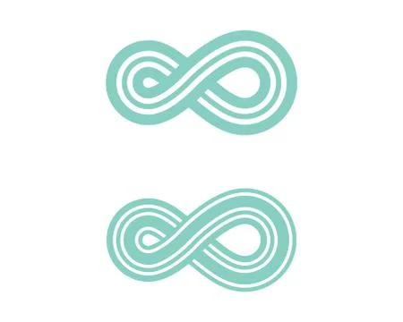 Infinity Design Logo template Illustrazione stock