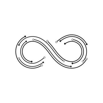 Infinity Design Vector icon illustration Stock Illustration