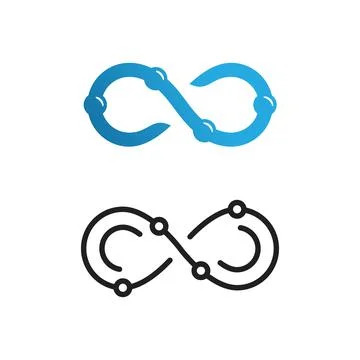 Infinity Design Vector icon illustration Stock Illustration