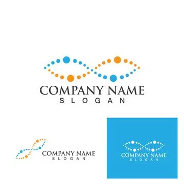 Infinity Design Vector icon illustration Logo template Stock Illustration