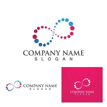 Infinity Design Vector icon illustration Logo template 스톡 일러스트