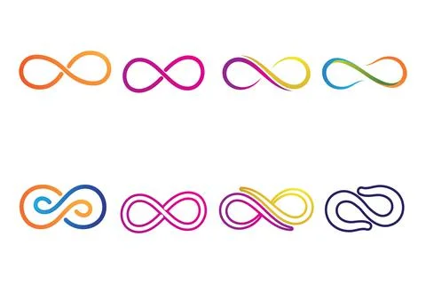 Infinity Design Vector icon illustration Logo template design イラスト素材