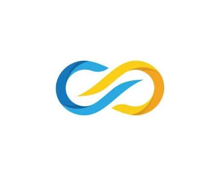Infinity Design Vector Logo template 스톡 일러스트