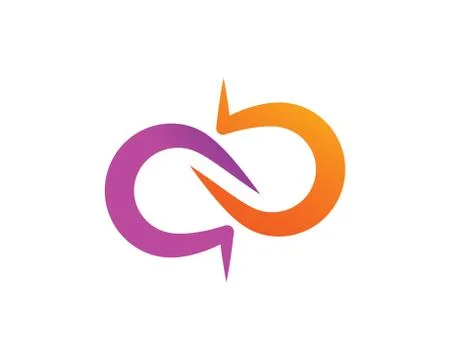 Infinity Design,Infinity logo Vector icon Illustrazione stock