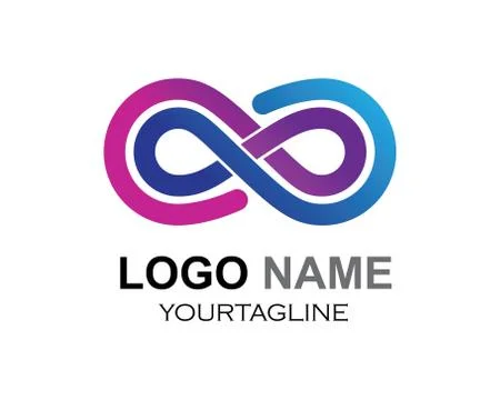 Infinity Design,Infinity logo Vector icon Stock Illustration