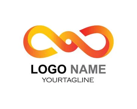 Infinity Design,Infinity logo Vector icon Stock Illustration