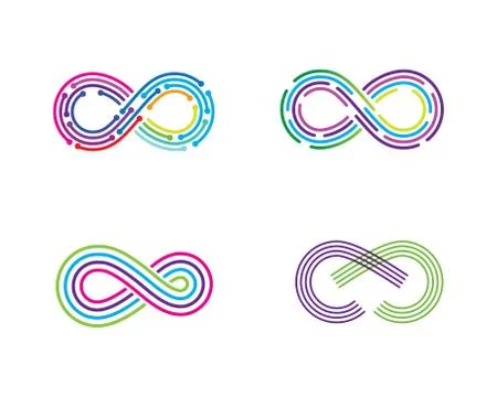 Infinity Design,Infinity logo Vector icon Stock Illustration