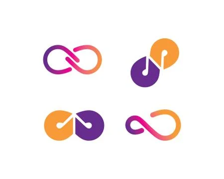 Infinity Design,Infinity logo Vector icon 스톡 일러스트