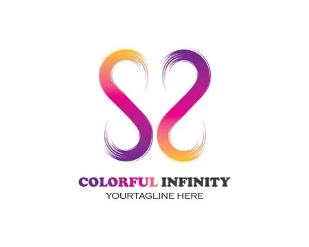 Infinity Design,Infinity logo Vector icon Stock Illustration