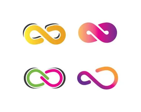 Infinity Design,Infinity logo Vector icon Stock Illustration