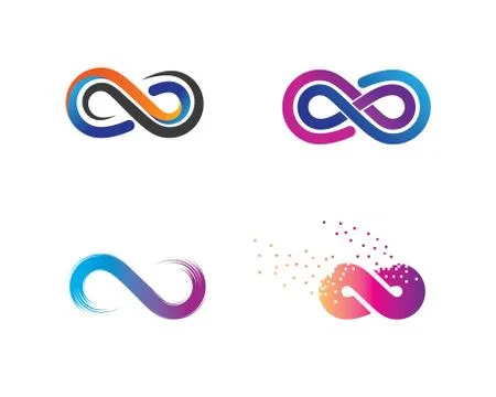 Infinity Design,Infinity logo Vector icon Stock Illustration