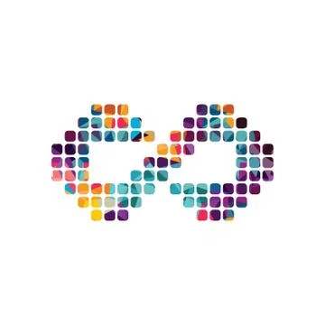 Infinity dot logotype theme vector Stock Illustration