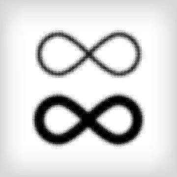 Infinity dots set. Vector. Stock Illustration