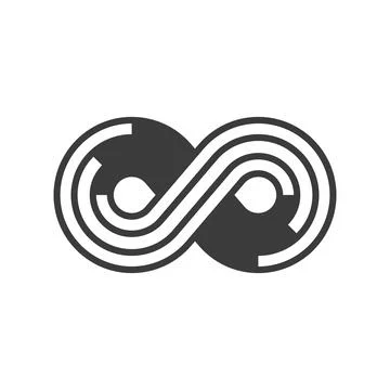 Infinity, endless, eternal line icon Illustrazione stock
