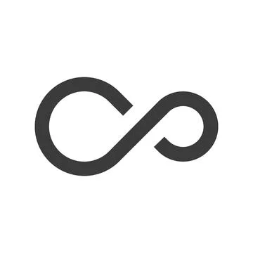 Infinity, endless, eternal line icon Illustrazione stock