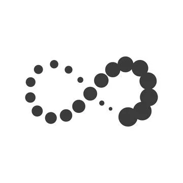 Infinity, endless, eternal line icon Illustrazione stock