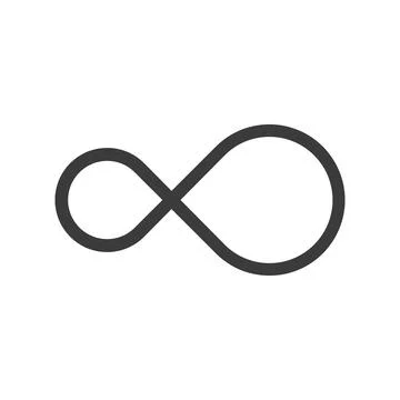 Infinity, endless, eternal line icon Illustrazione stock
