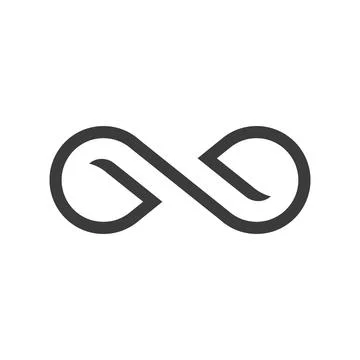 Infinity, endless, eternal line icon Illustrazione stock