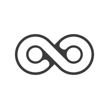 Infinity, endless, eternal line icon Illustrazione stock