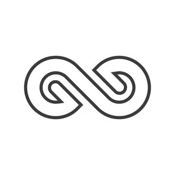 Infinity, endless, eternal line icon イラスト素材