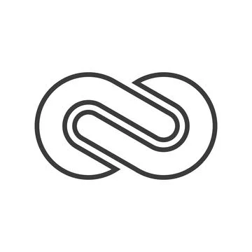 Infinity, endless, eternal line icon Illustrazione stock