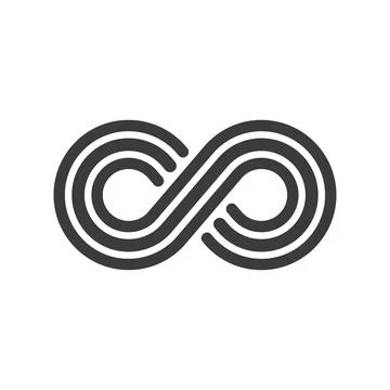 Infinity, endless, eternal line icon Illustrazione stock