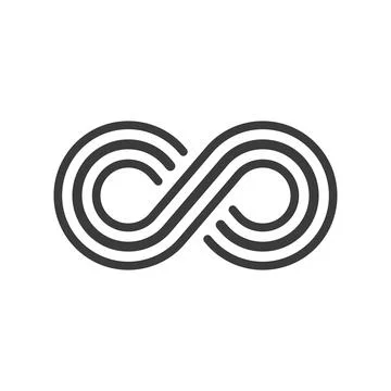 Infinity, endless, eternal line icon Stock Illustration