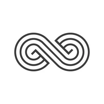 Infinity, endless, eternal line icon イラスト素材