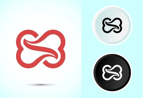 Infinity, Eternity, icon design illustration, Endless sign symbol in color,.. Stock Illustration