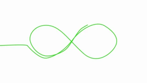 Infinity eternity symbol in variations set design with hand drawn doodle style Video stock 152573115