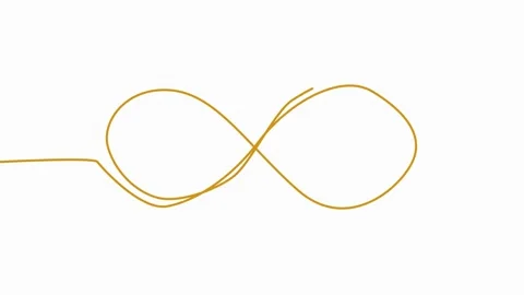 Infinity eternity symbol in variations set design with hand drawn doodle style Video stock 154695055