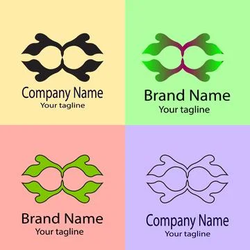 Infinity Flames Emblem logo Stock Illustration